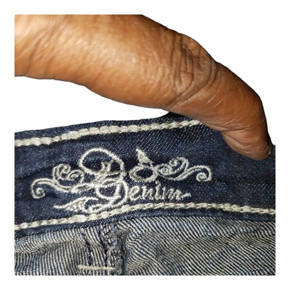 CT145 Do Denim Knee Length Jeans Size 3 - Picture 3 of 6